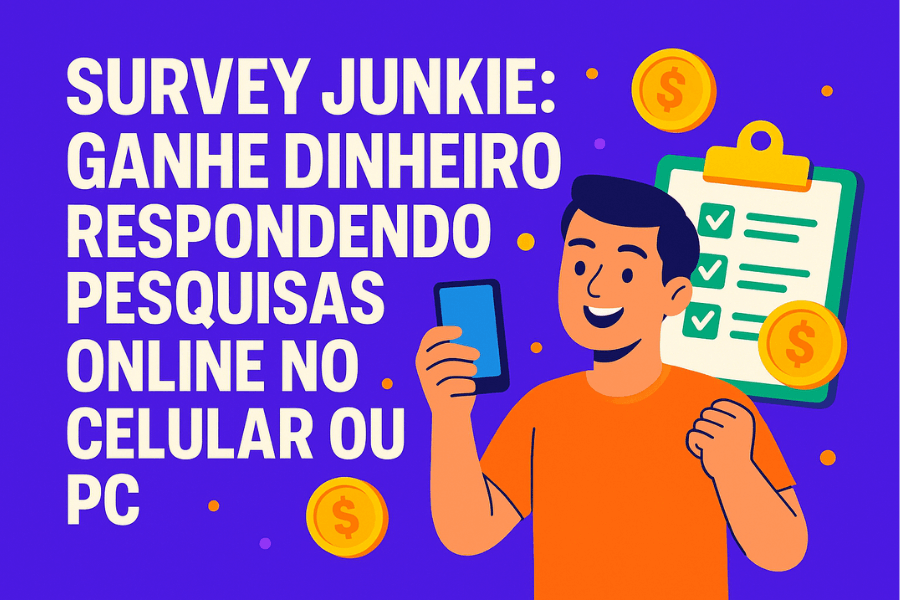 Survey Junkie: Ganhe Dinheiro Respondendo Pesquisas Online no Celular ou PC